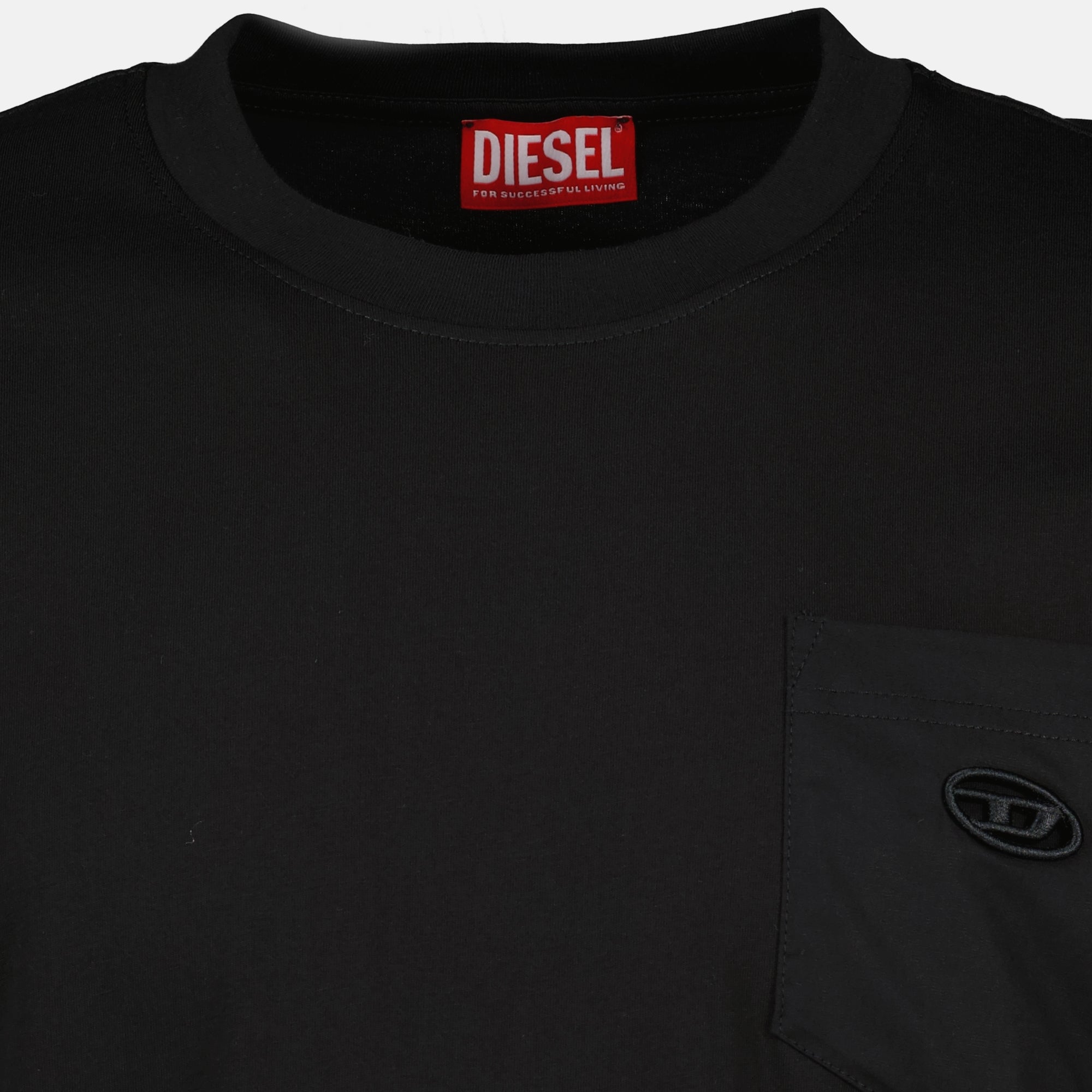 Image de l'article T-shirt T-Norm noir de la marque Diesel pour Homme - Saison Printemps-Été 2026 - Vue détaillée_2