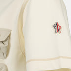 Camisetas T-shirt com Bolso Moncler Grenoble Bege Homme