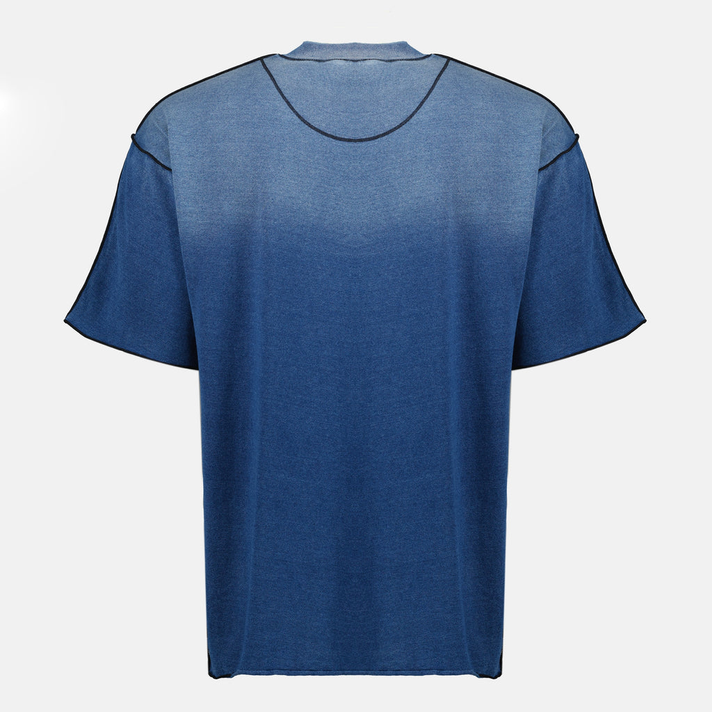 Imagen de la camiseta T-Craoxt azul de Diesel para Hombre - Temporada Primavera-Verano 2026 - Vista Trasera