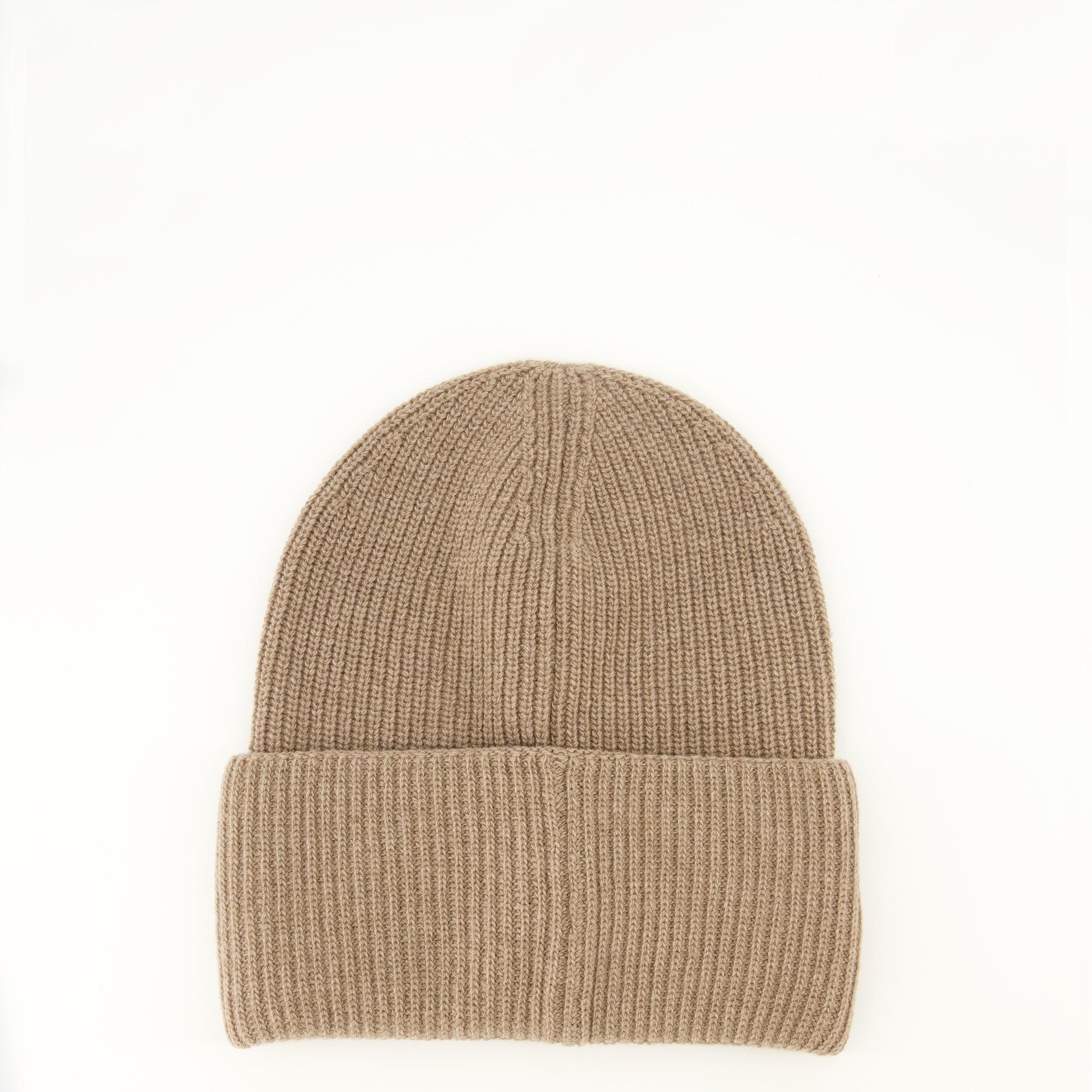 Chapeaux, casquettes et bonnets Gorro de lana y cachemira marrón con logo Moncler Marron Femme