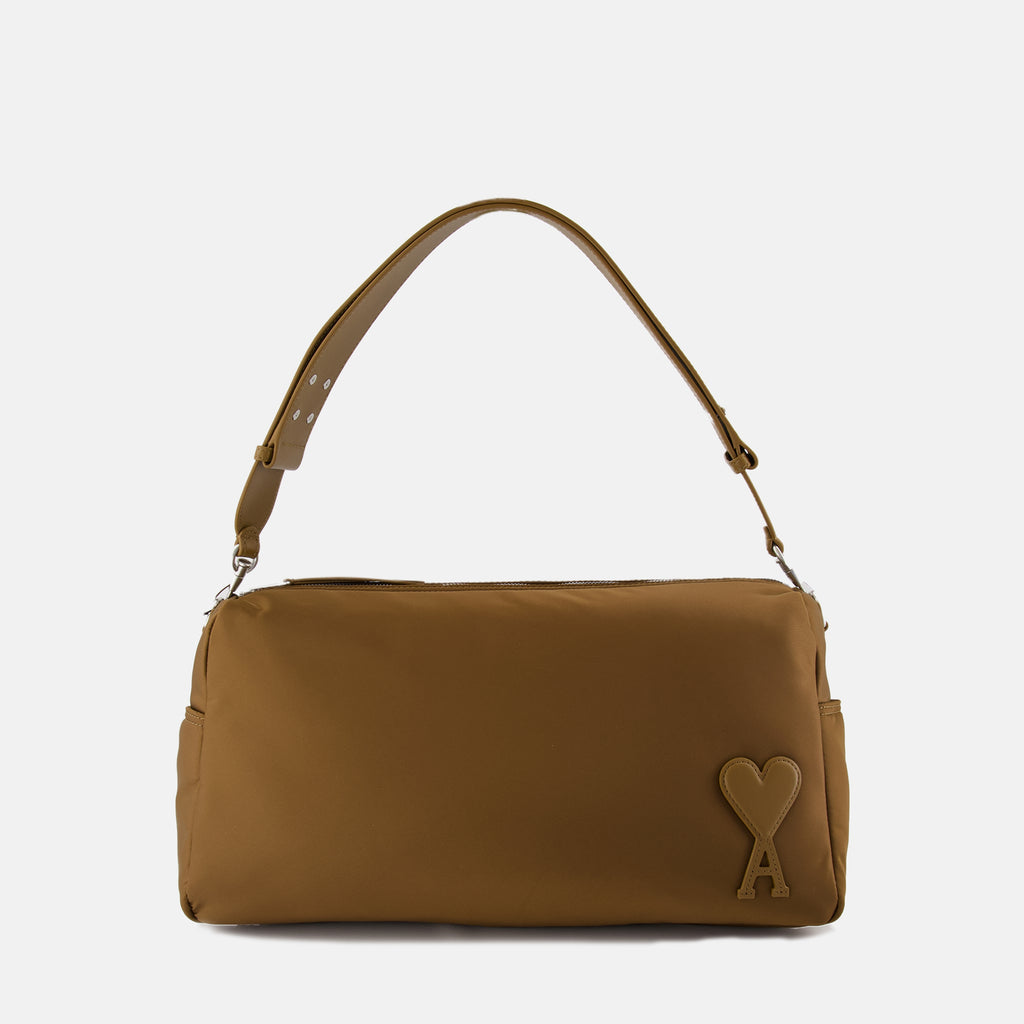 Sports and Travel Bags Marcel Nylon Bag Ami PARIS Brown Unisex