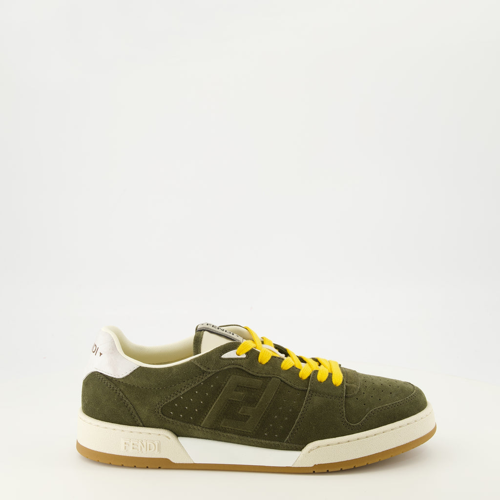 Baskets Baskets Fendi match kaki Fendi Kaki Homme