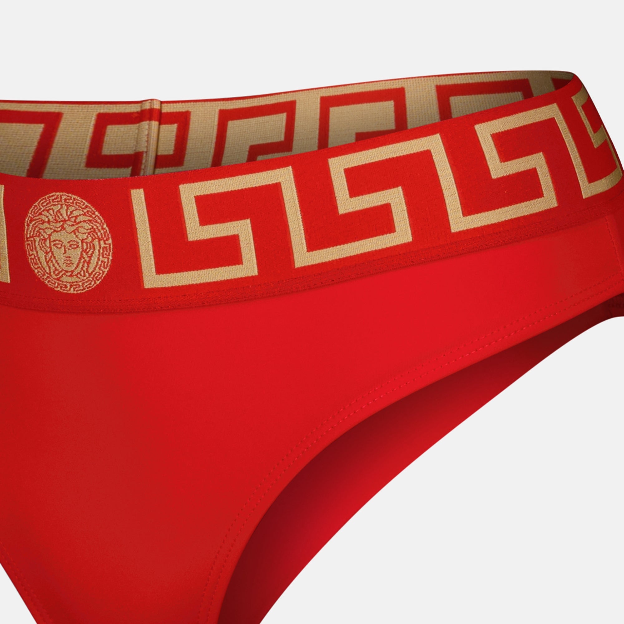 Beachwear Bas de bikini Greca Versace Rouge Femme