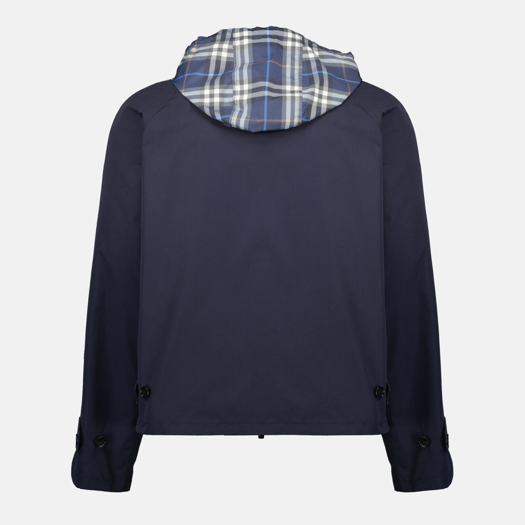 Vestes Chaqueta Reversible a Cuadros en Azul Marino Burberry Bleu foncé Homme