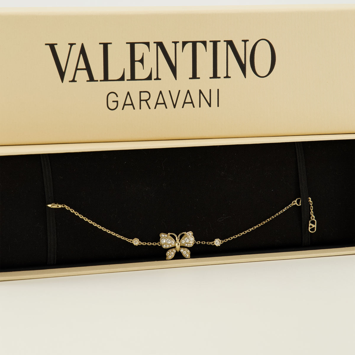 Bijoux Bracciale Flutterby in Metallo e Cristalli Swarovski® Valentino Garavani Doré Femme