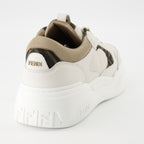 Sneakers Baskets Fendi Force Fendi Beige Homme