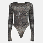 Image de l'article Body Angelica à imprimé léopard de la marque Diesel pour Femme - Saison Printemps-Été 2026 - Vue de Face