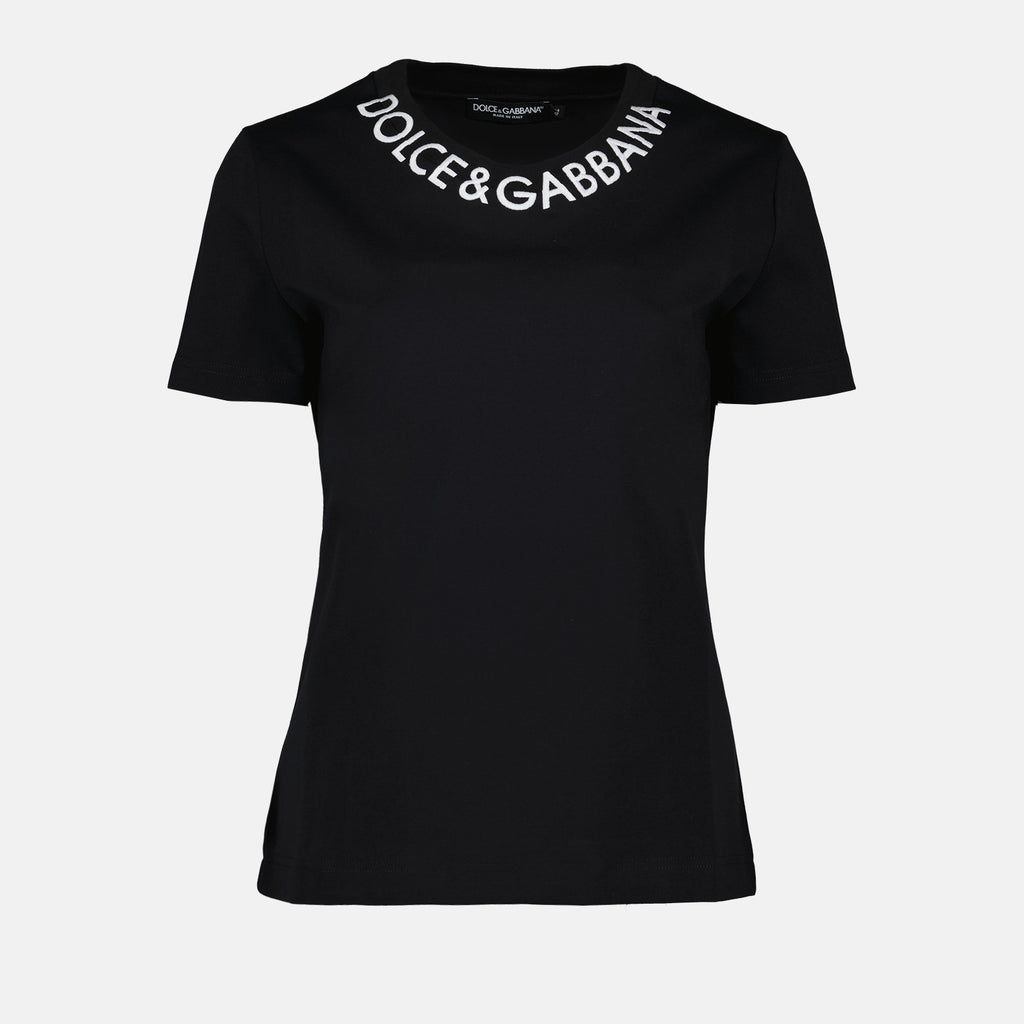 T-shirts F8T00Z FUGK4 n0000 black Dolce & Gabbana Black Femme
