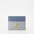Kleine lederwaren FF Diamonds Kartenhalter Fendi Blau Femme
