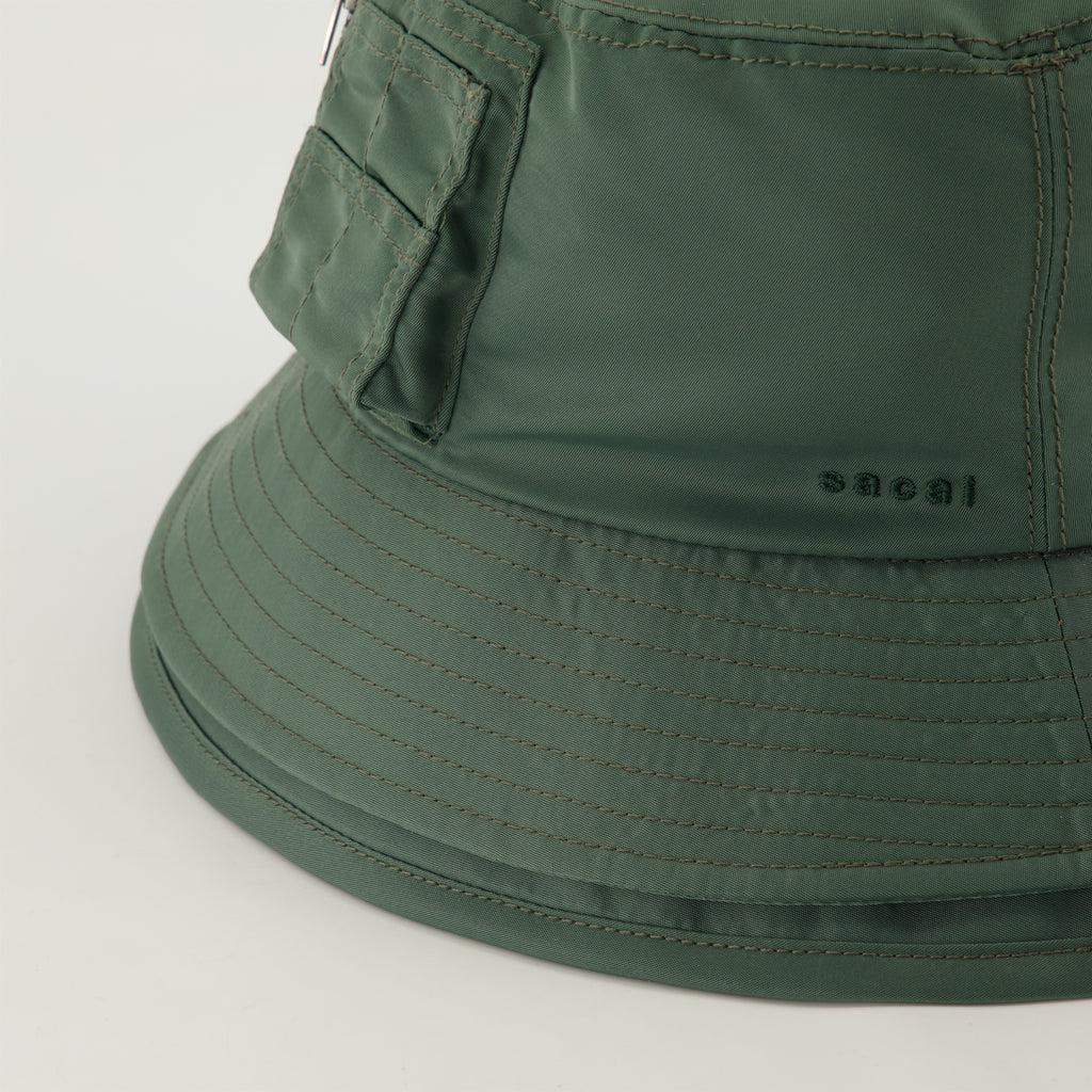 Hats, caps and beanies Bob à logo Sacai Green Homme