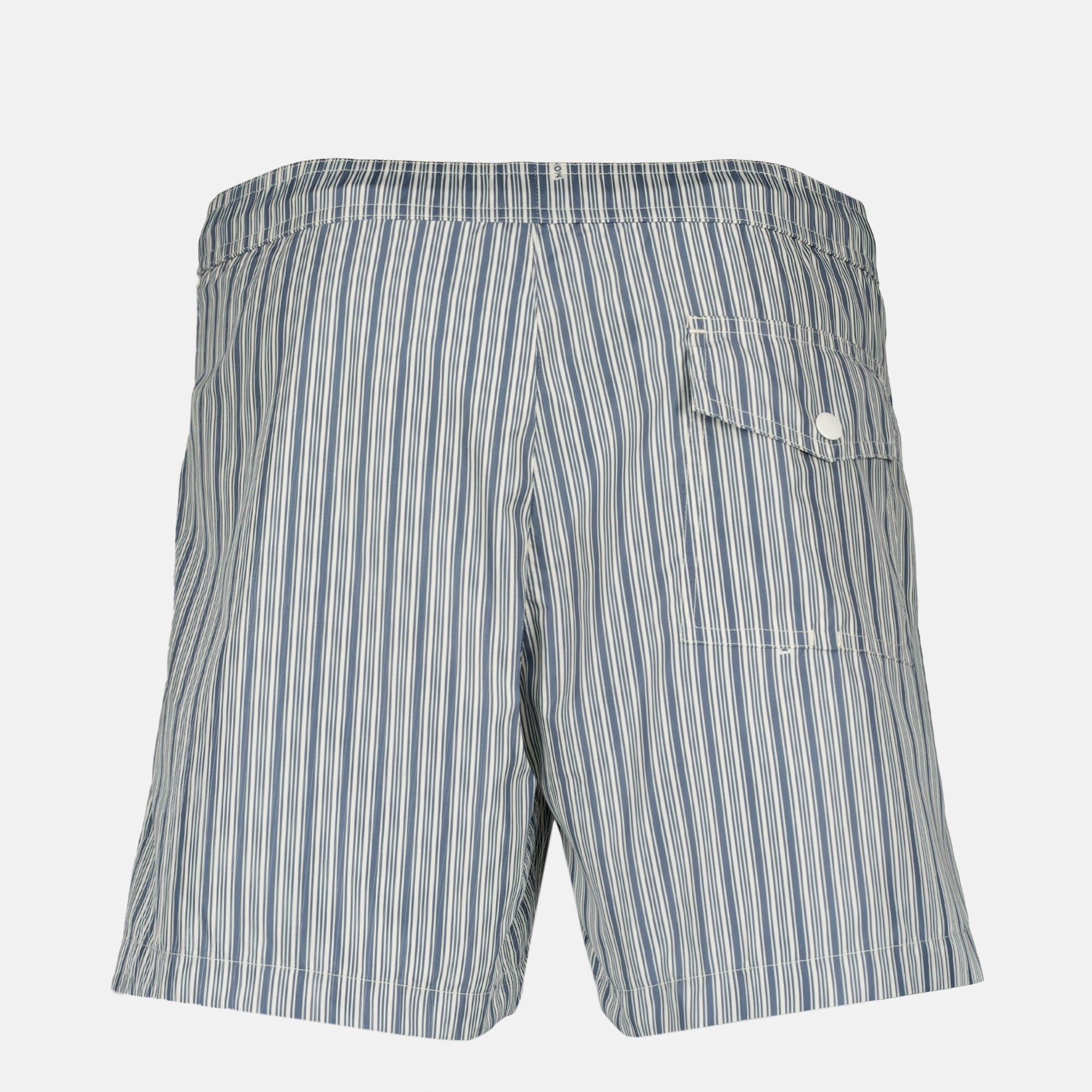Beachwear Short bain en nylon à rayures Moncler Bleu foncé Homme
