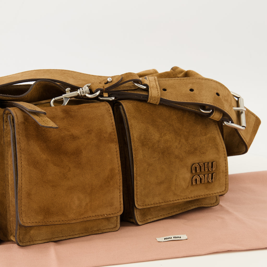 Sacs à main et épaule Bolsa de Camurça Castanha Miu Miu Marron Femme