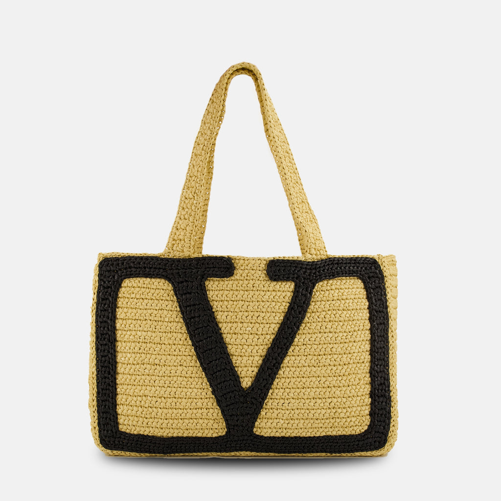 Sacs cabas Viva Superstar Tote Bag Valentino Garavani Beige Femme