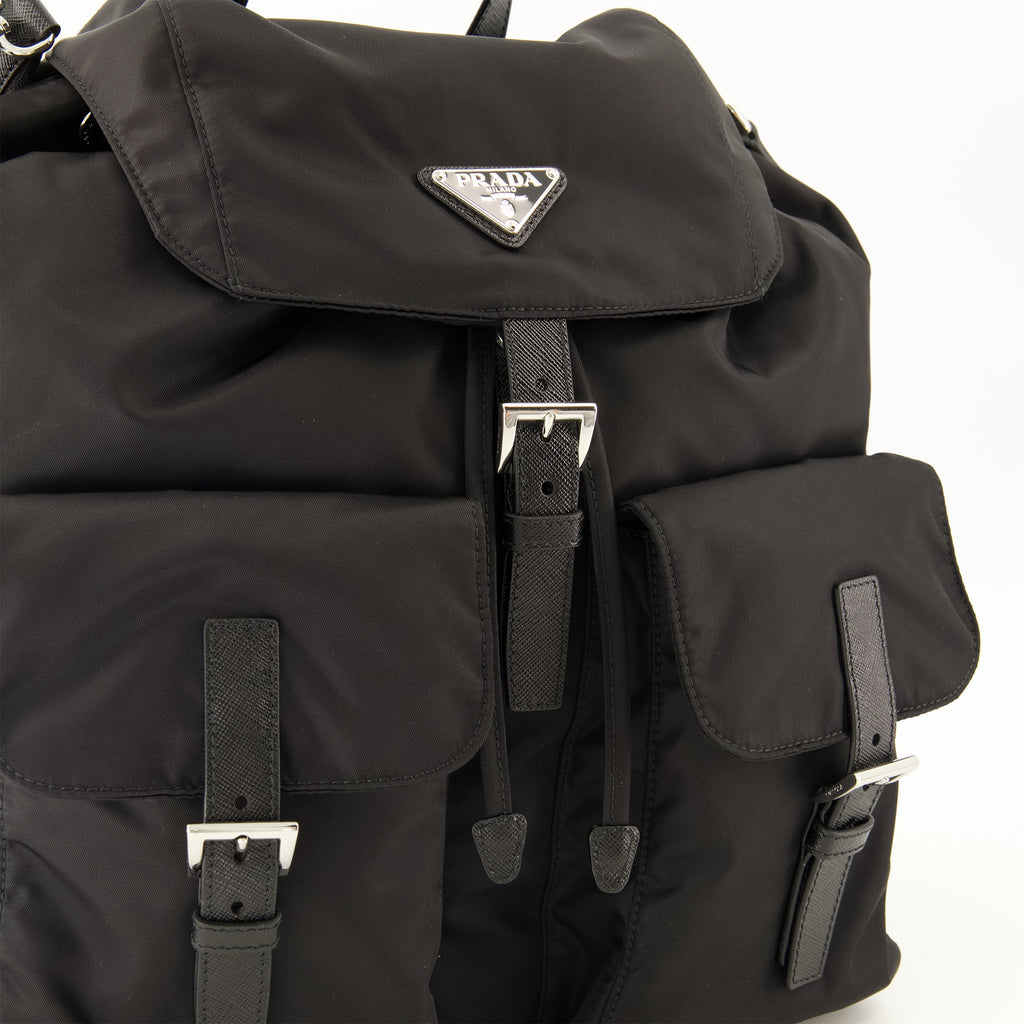 Sacs à dos Zaino Re-Nylon Nero Prada Noir Homme