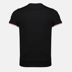 Bild des schwarzen T-Shirts mit Rand der Marke Moncler für Herren - Frühjahr-Sommer 2026 - Rückansicht