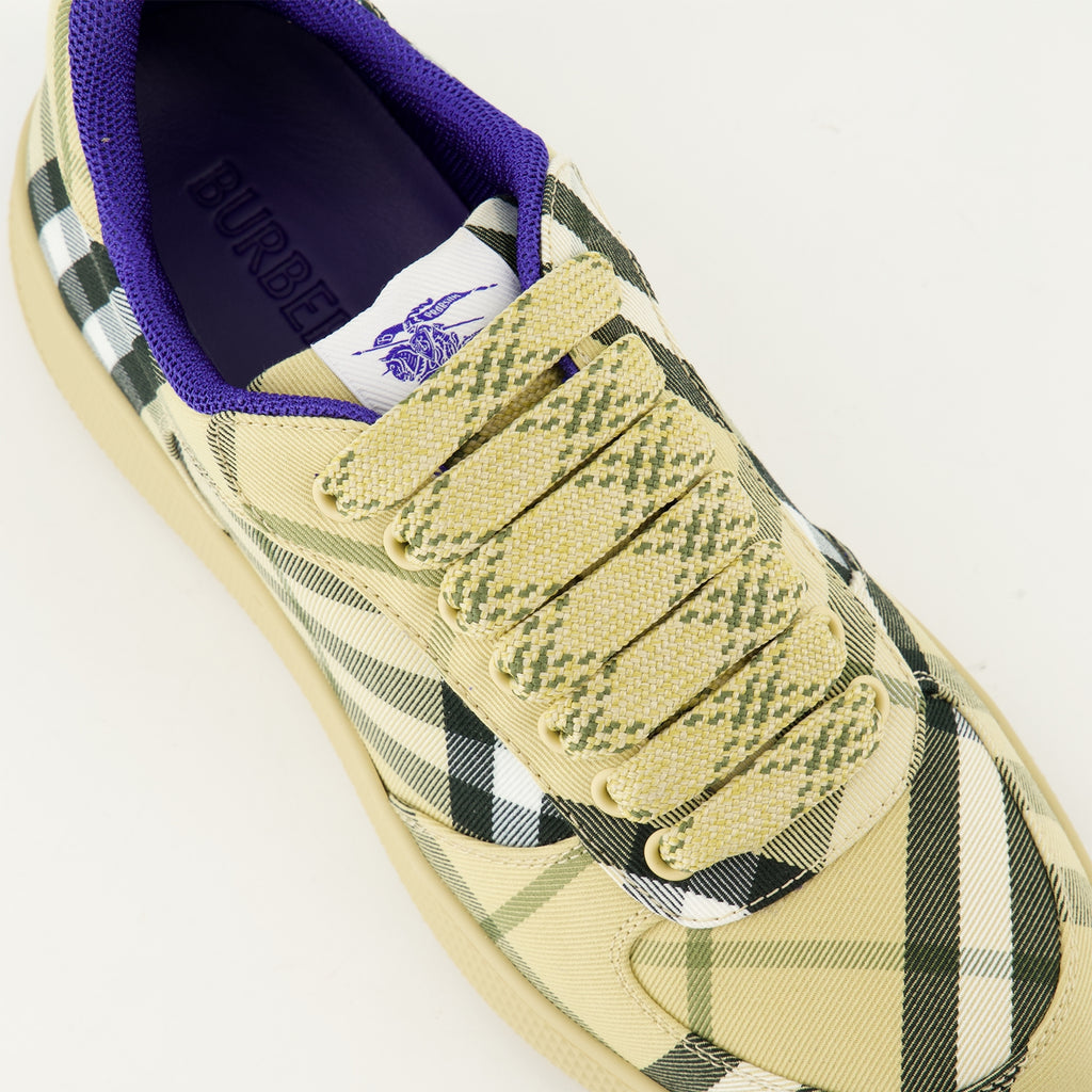 Sneakers Checkered Terrace Sneakers Burberry Beige Femme