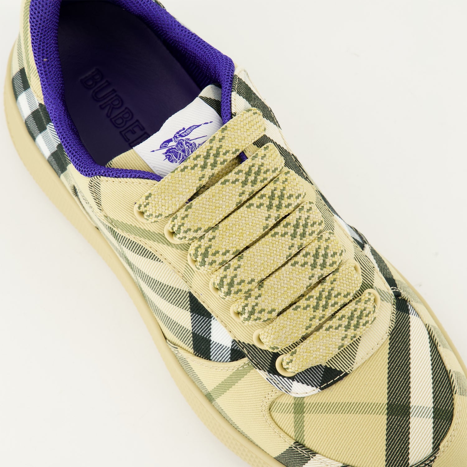 Sneakers Checkered Terrace Sneakers Burberry Beige Femme
