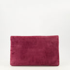 Imagen de la cartera de cuero ante morado Cassandre de la marca Saint Laurent para Mujer - Temporada Primavera-Verano 2026 - Vista Trasera