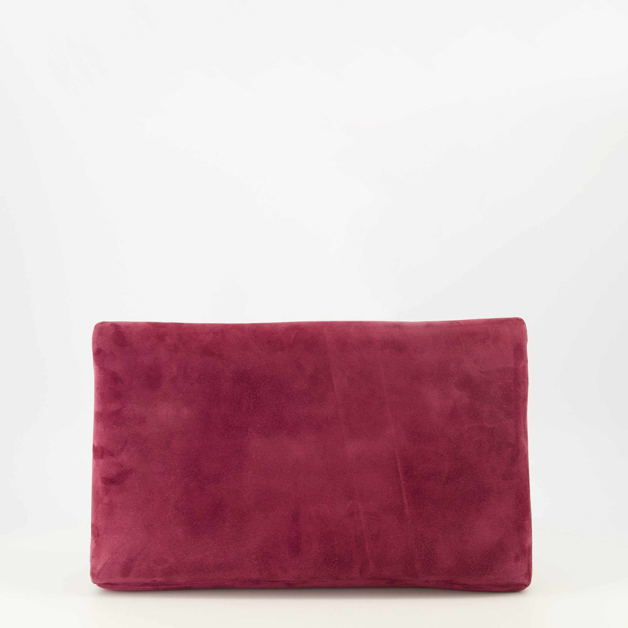 Image de l'article Pochette Cassandre en cuir suède violette de la marque Saint Laurent pour Femme - Saison Printemps-Été 2026 - Vue de Dos