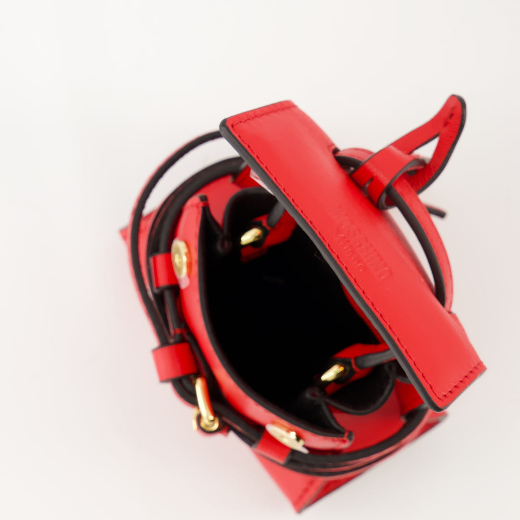 Immagine della Micro Bag Tie Me di Moschino per donne - Autunno-Inverno 2025 - Vista Dettagliata_3