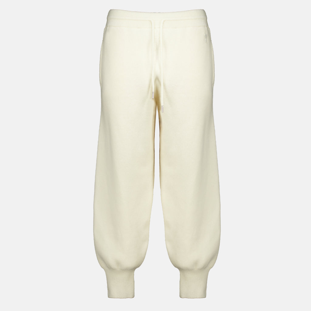Pantalons Jogging de Lana Blanca Ami PARIS Blanc Unisexe