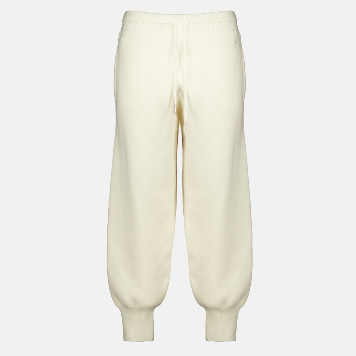 Pantalons Jogging blanc en laine Ami PARIS Blanc Unisexe