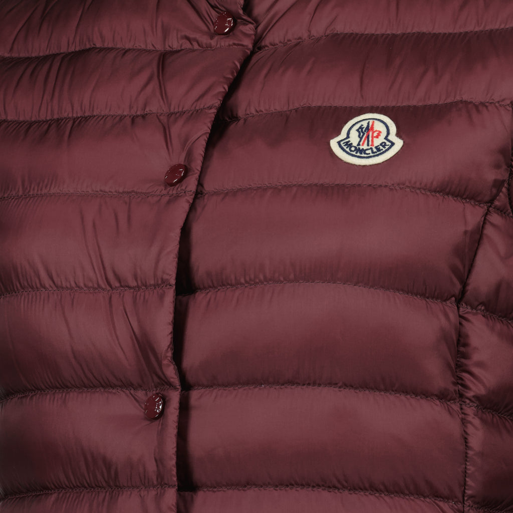 Chaquetas Chaleco de Plumas Sin Mangas Liane Moncler Burdeos Femme