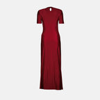 Robes Robe drapée en lurex Rabanne Rouge Femme