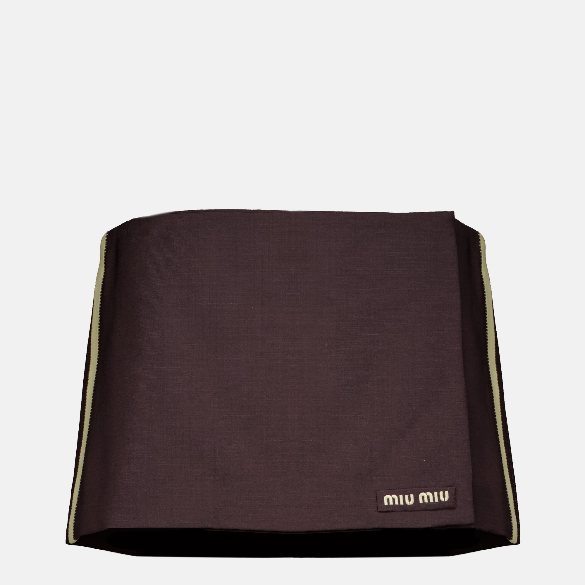 Jupes Mini jupe en mohair kid marron Miu Miu Marron Femme