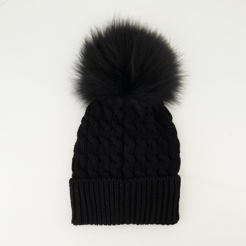 모자, 캡 및 비니 Bonnet à pompon Moncler Grenoble 검은색 Femme
