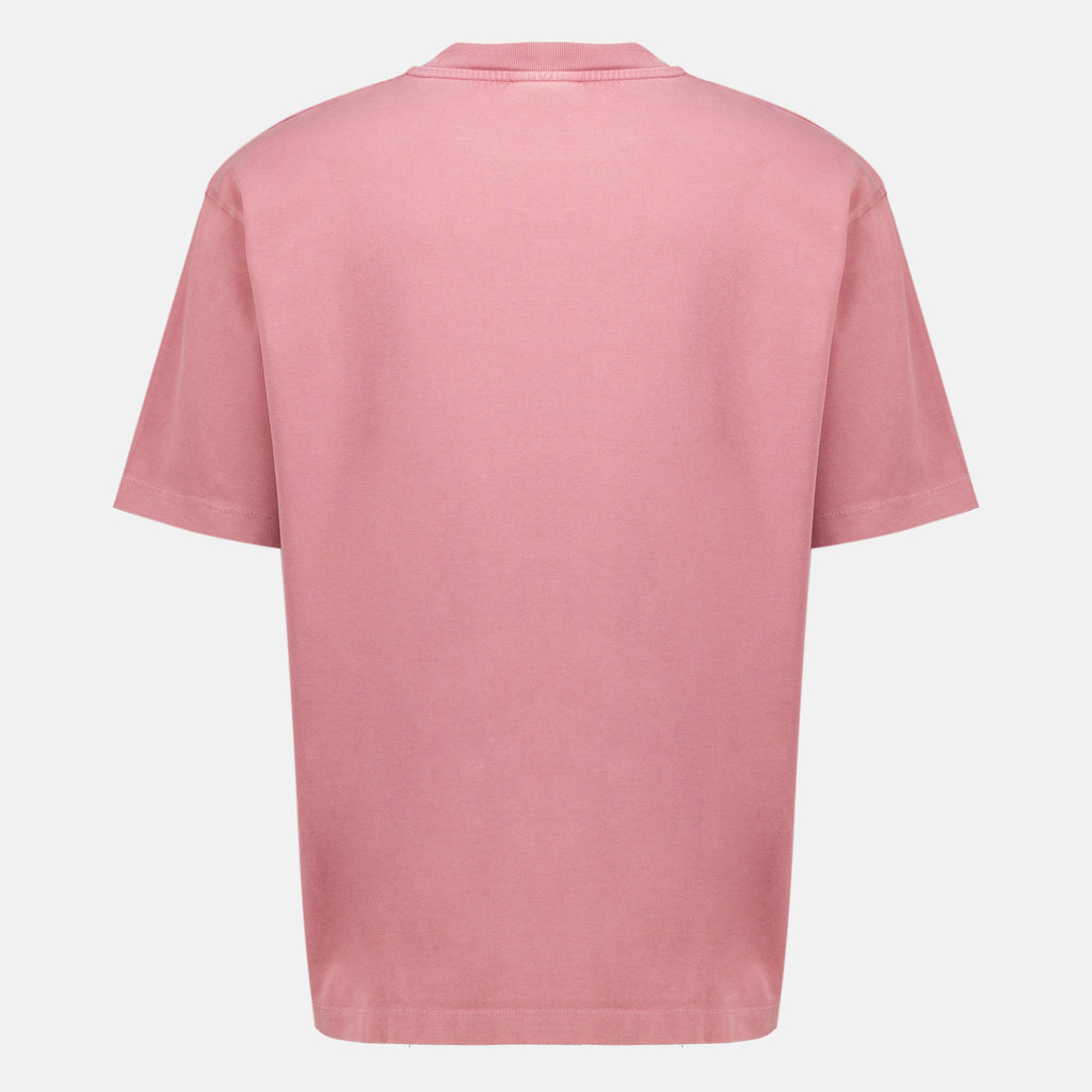 T-shirts T-shirt Slogan Rosa Classica Drole De Monsieur Rose Homme