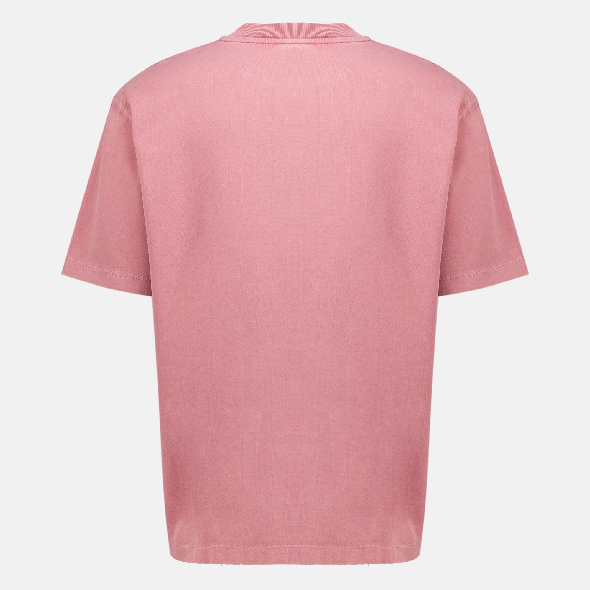 T-shirts T-shirt Slogan Rosa Classica Drole De Monsieur Rose Homme
