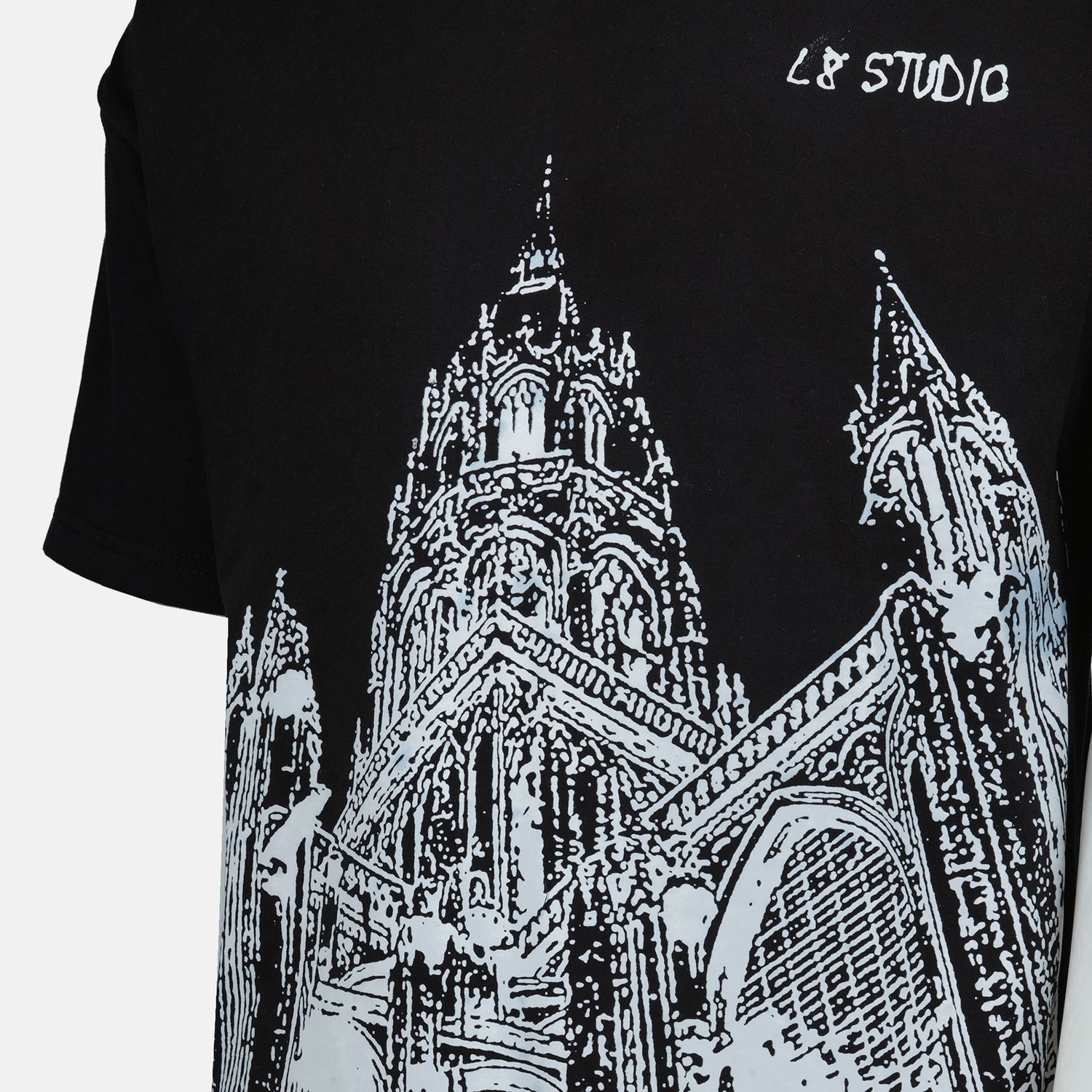 T-shirts T-shirt Cathédrale L8 Studio Noir Homme