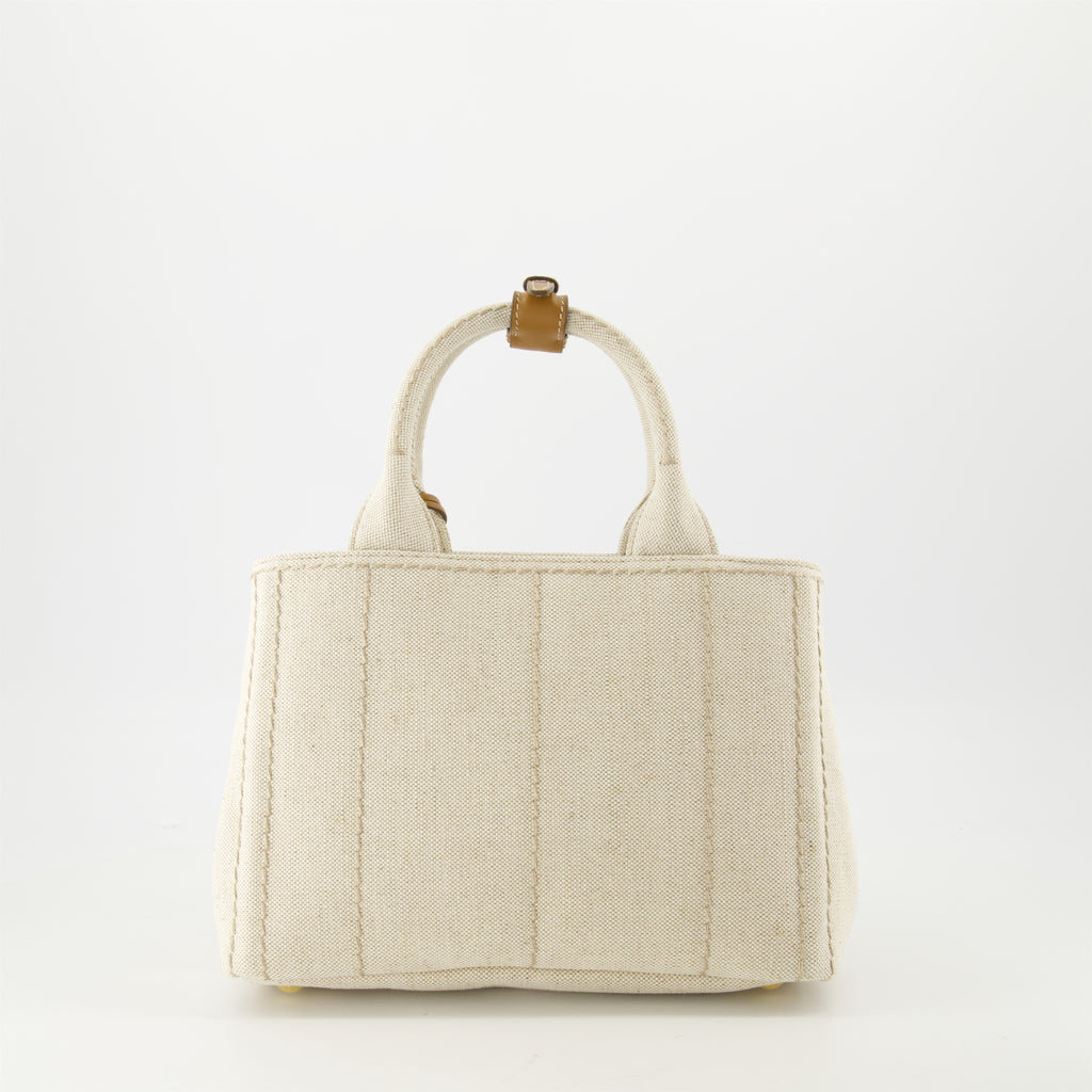 Sacs à main et épaule Sac cabas en toile Prada Beige Femme