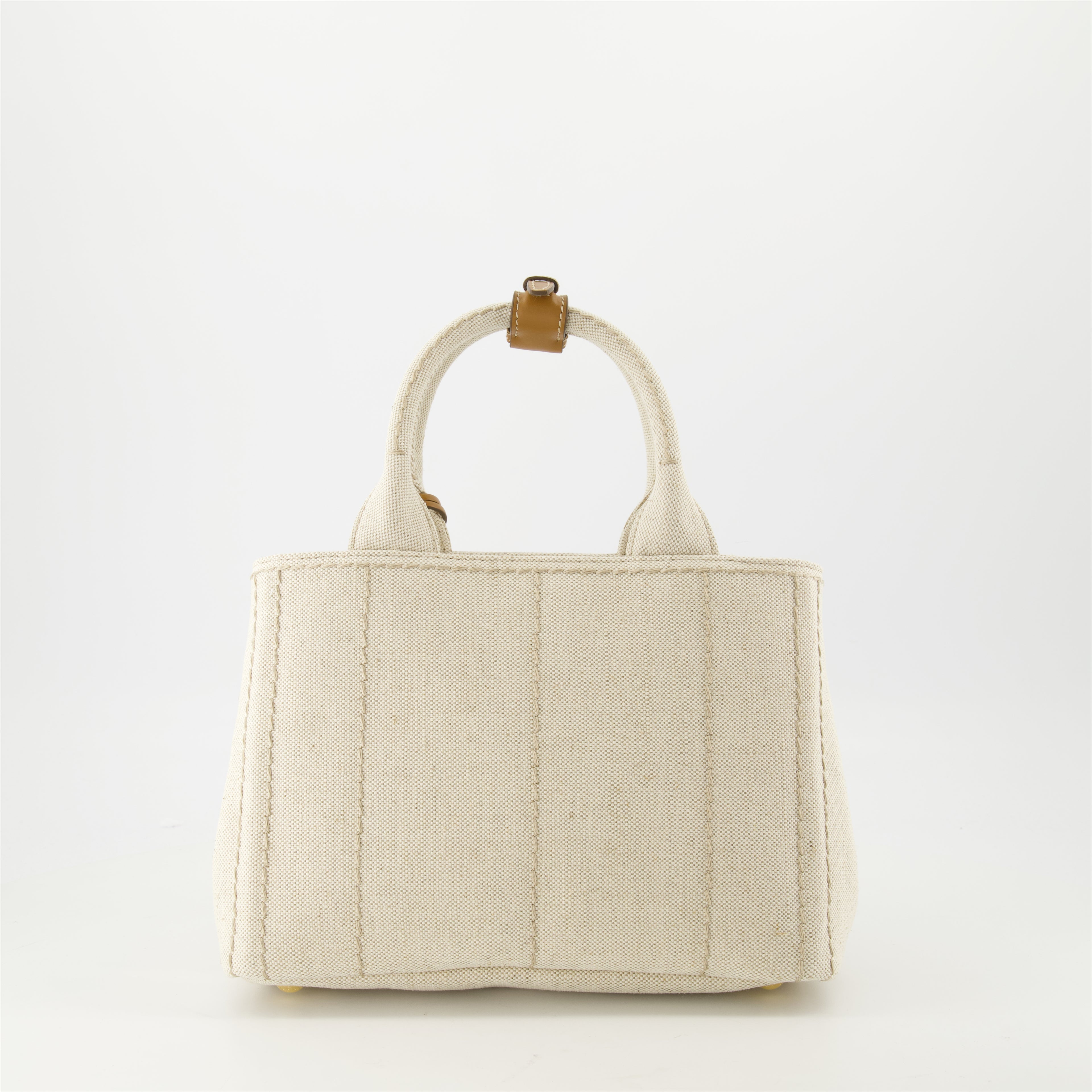 Sacs à main et épaule Sac cabas en toile Prada Beige Femme