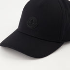 Hats, caps and beanies Logo Cap Moncler Black Homme