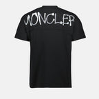 T-Shirts Graffiti T-Shirt Moncler Schwarz Homme