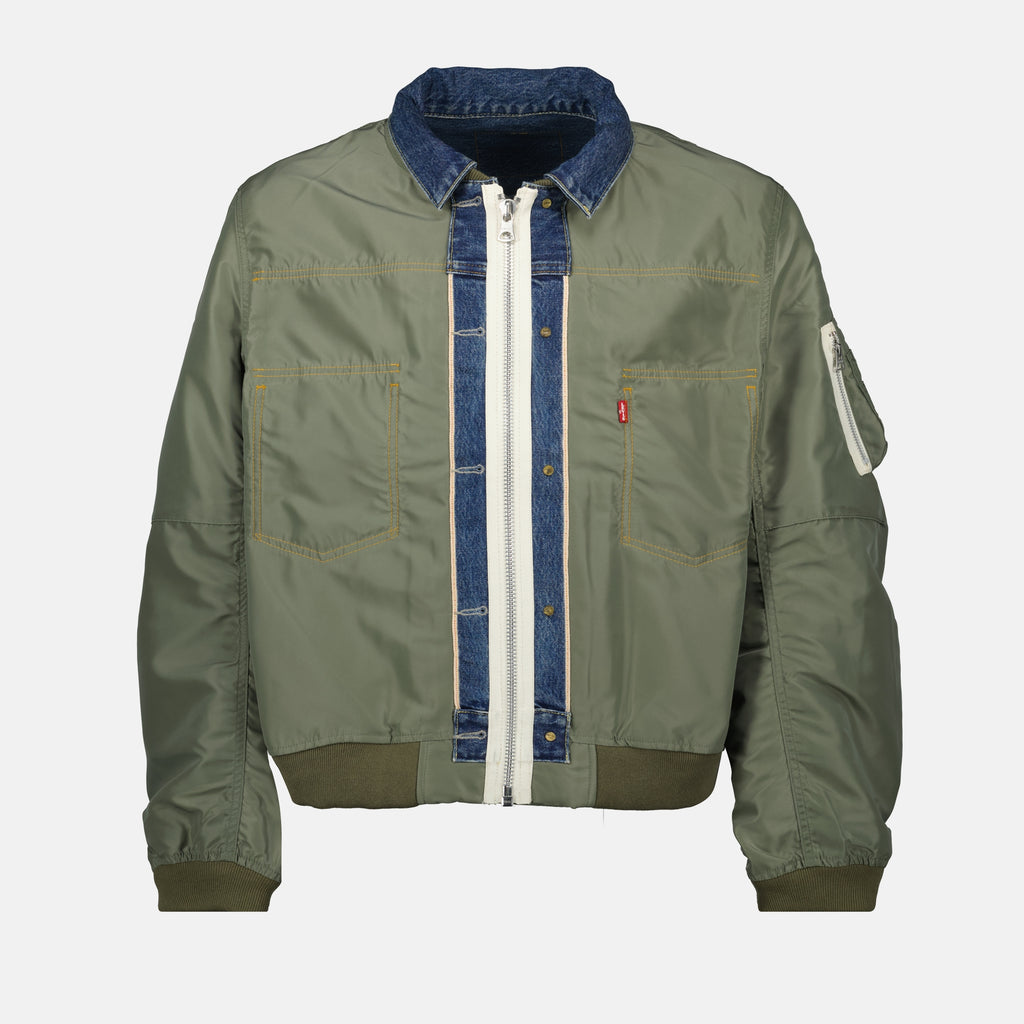 Vestes Veste réversible Sacai x Levi's Sacai Kaki Homme