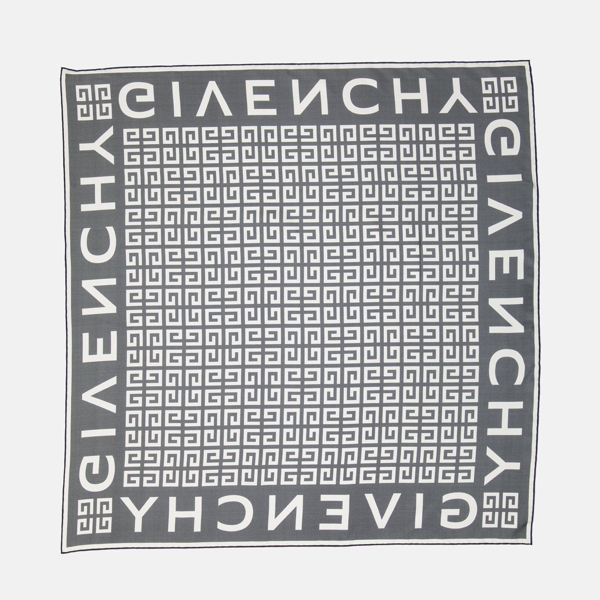 Écharpes, foulards et gants Carré 4G en soie Givenchy Gris Femme