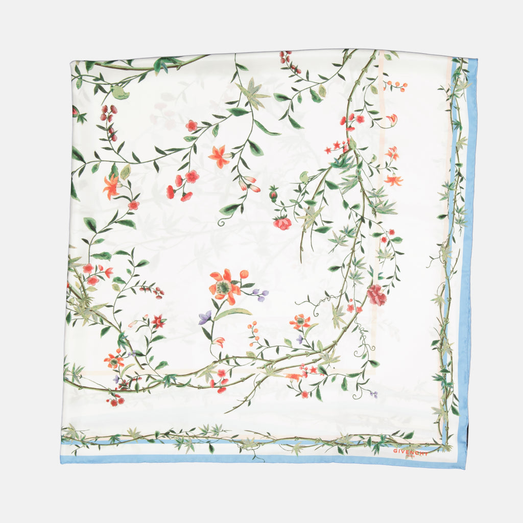 Image of the Givenchy Women's Floral Printed Shawl - Fall-Winter 2025 - Front View