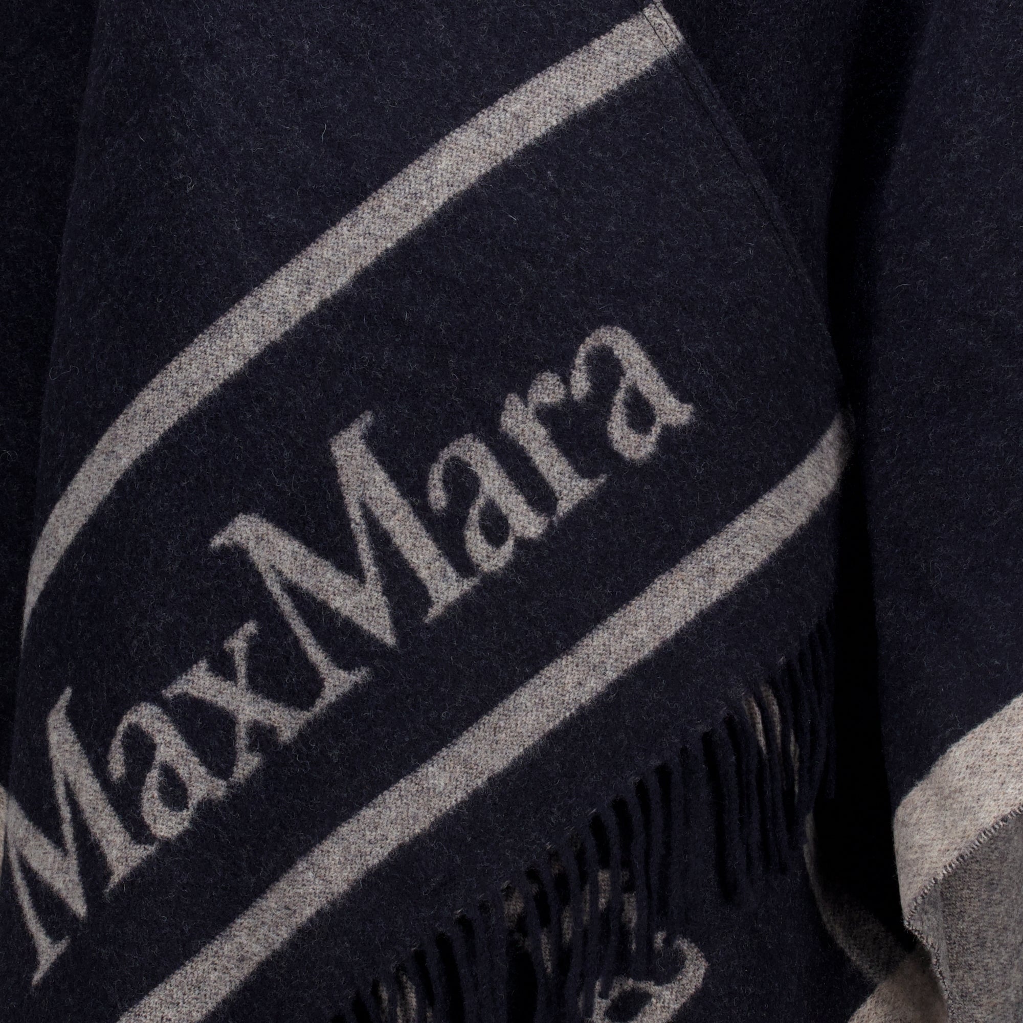 Vestes Poncho de Lã Azul Marinho Max Mara Bleu foncé Femme