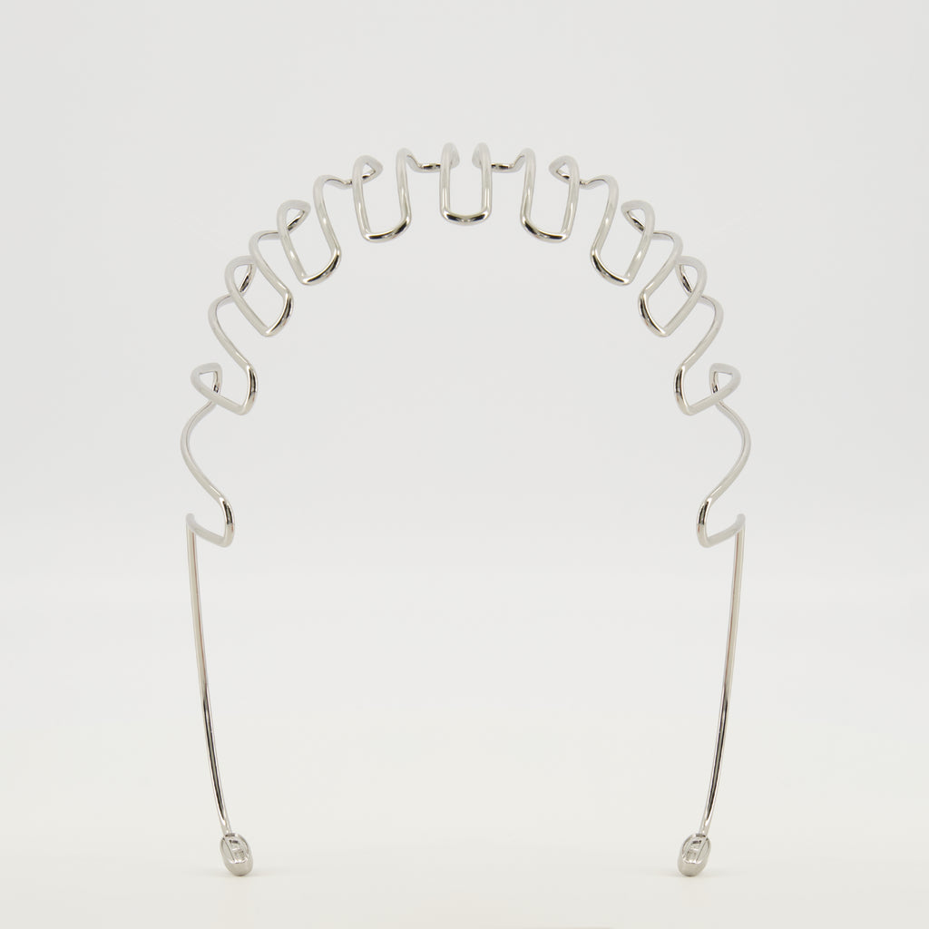 Immagine dell'adattatore per capelli Volt-D argentato del marchio Diesel per donna - Stagione Autunno-Inverno 2025 - Vista Frontale