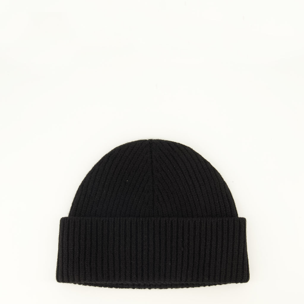 Chapeaux, casquettes et bonnets Schwarze Wollmütze Ami PARIS Noir Unisexe