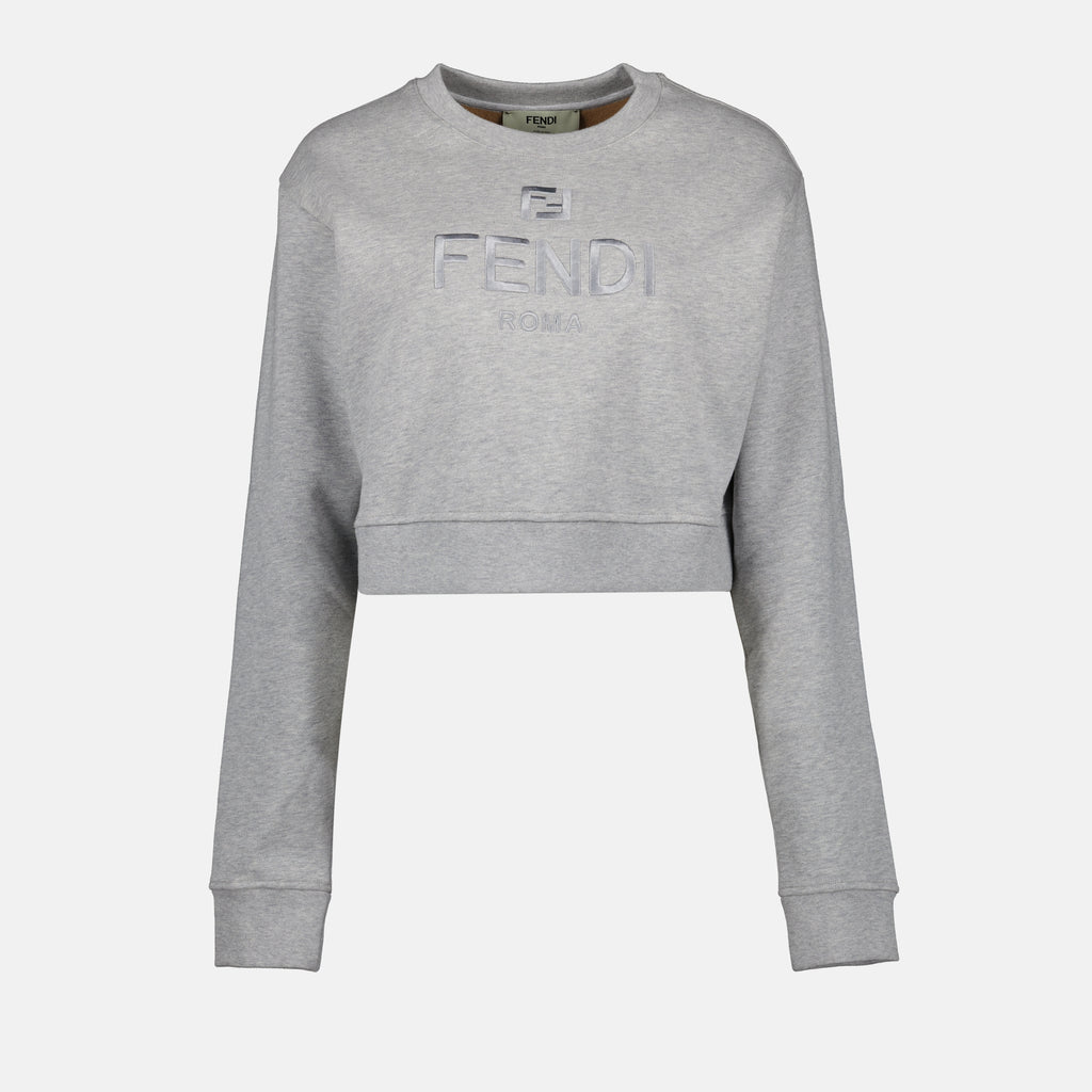 Sweatshirts Sweatshirt Fendi Fendi Gris Femme