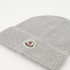 Chapeaux, casquettes et bonnets Bonnet en maille grise Moncler Gris Homme
