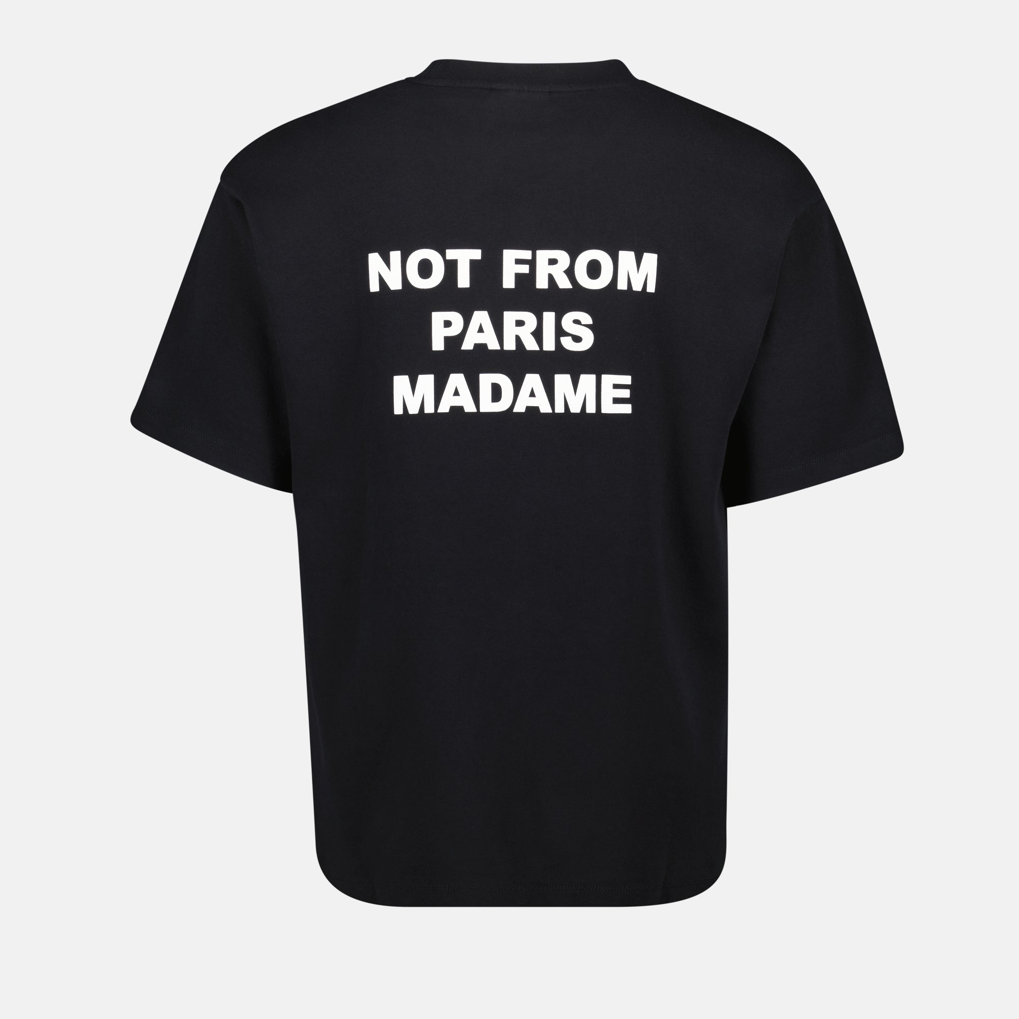 T-shirt T-shirt Nera con Slogan Drole De Monsieur Nero Uomini
