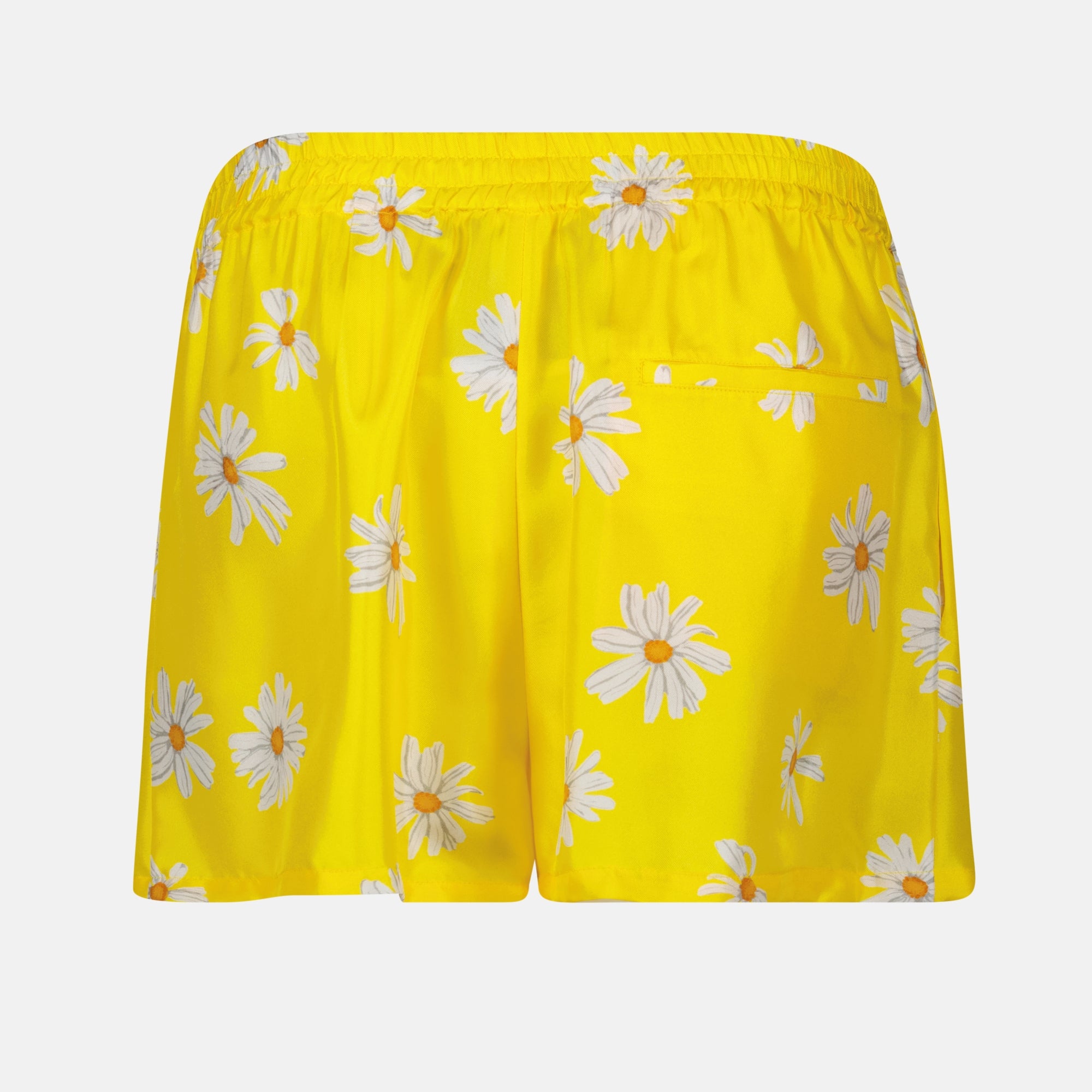 Shorts Short Marguerites Moschino Yellow Femme
