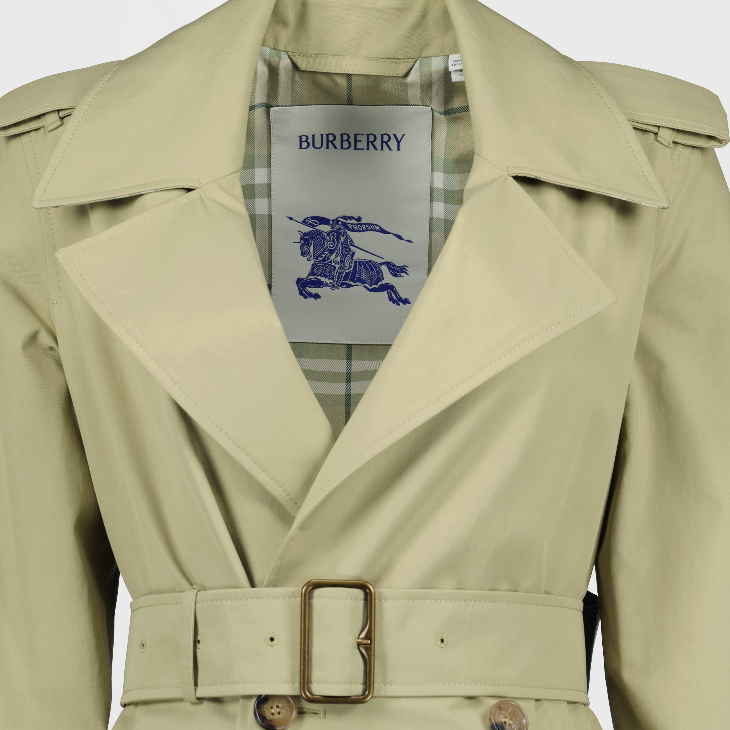 Mäntel Langer Trenchcoat Burberry Khaki Femme