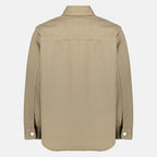 Image de l'article Surchemise beige en coton de la marque Ami PARIS pour Unisex - Saison Printemps-Été 2026 - Vue de Dos