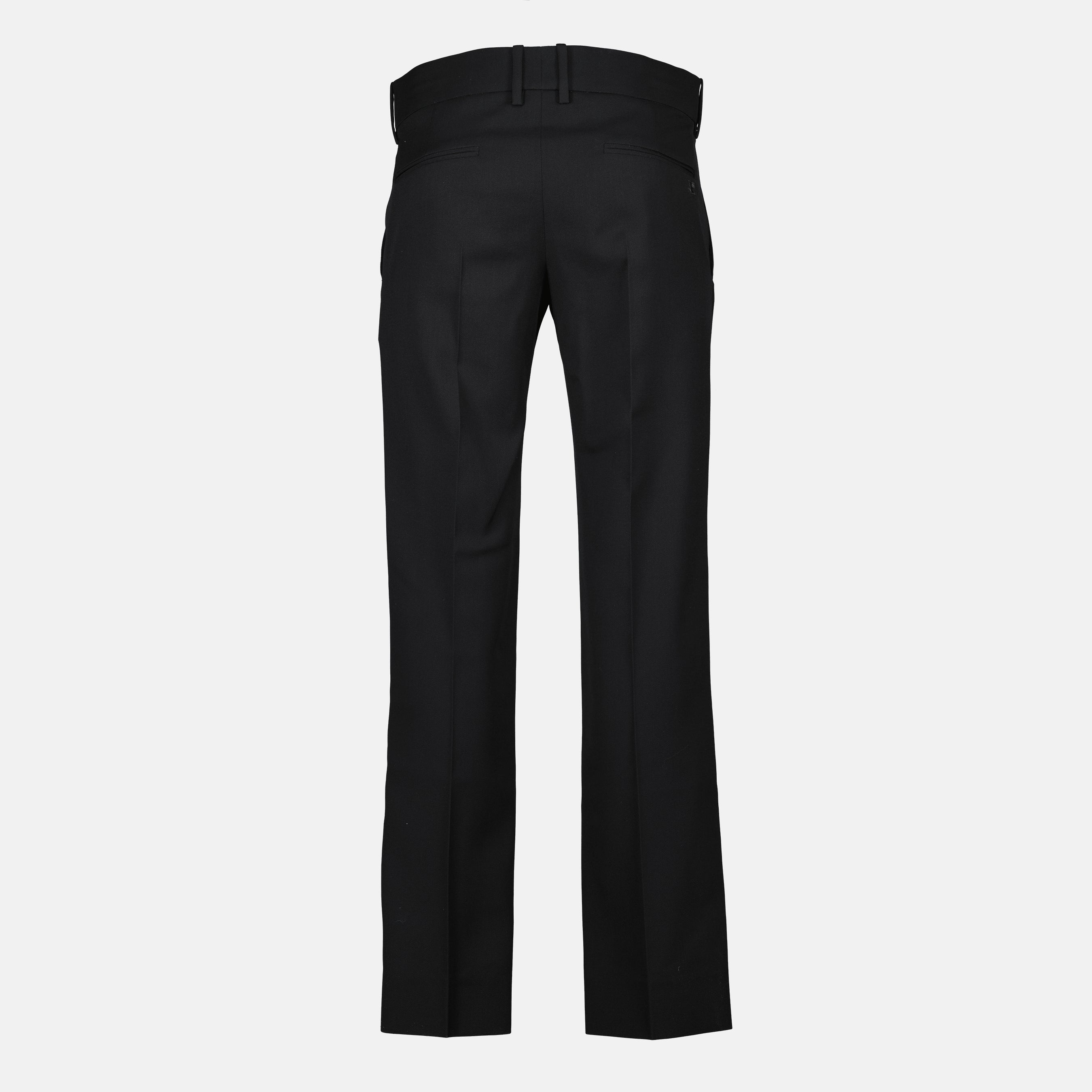 Trousers Wool Pants Courrèges Black Men